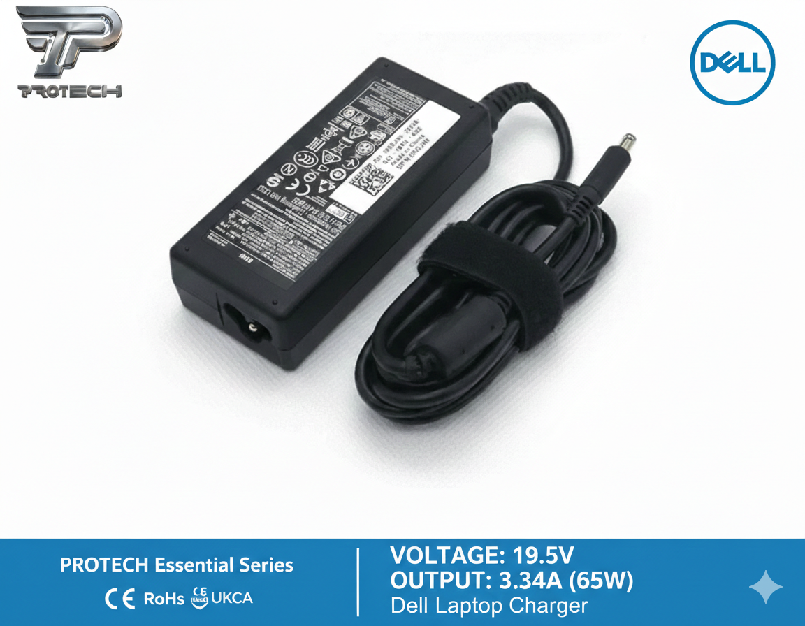 شاحن لابتوب ديل Dell New 19.5V 3.34A (65W) – PROTECH Adapter