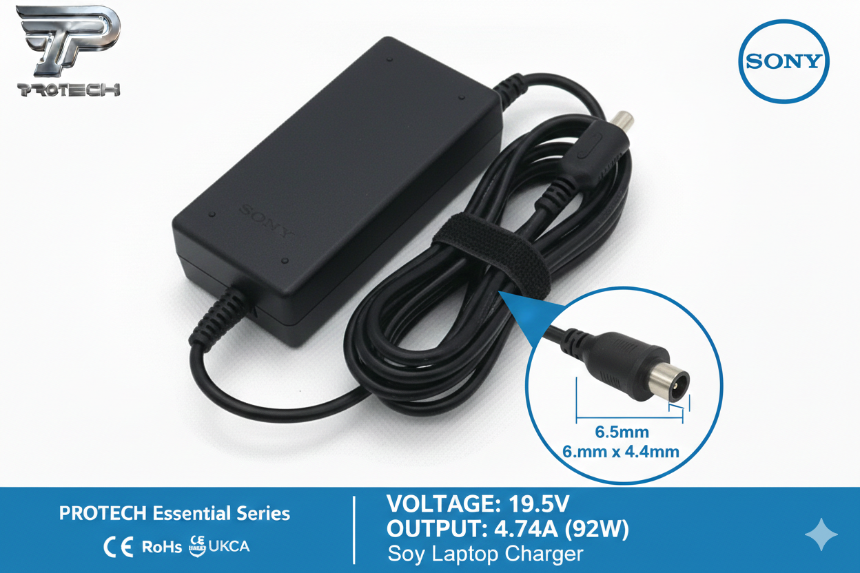 شاحن لابتوب سوني Sony 19.5V 4.74A (92W) – PROTECH Power Adapter